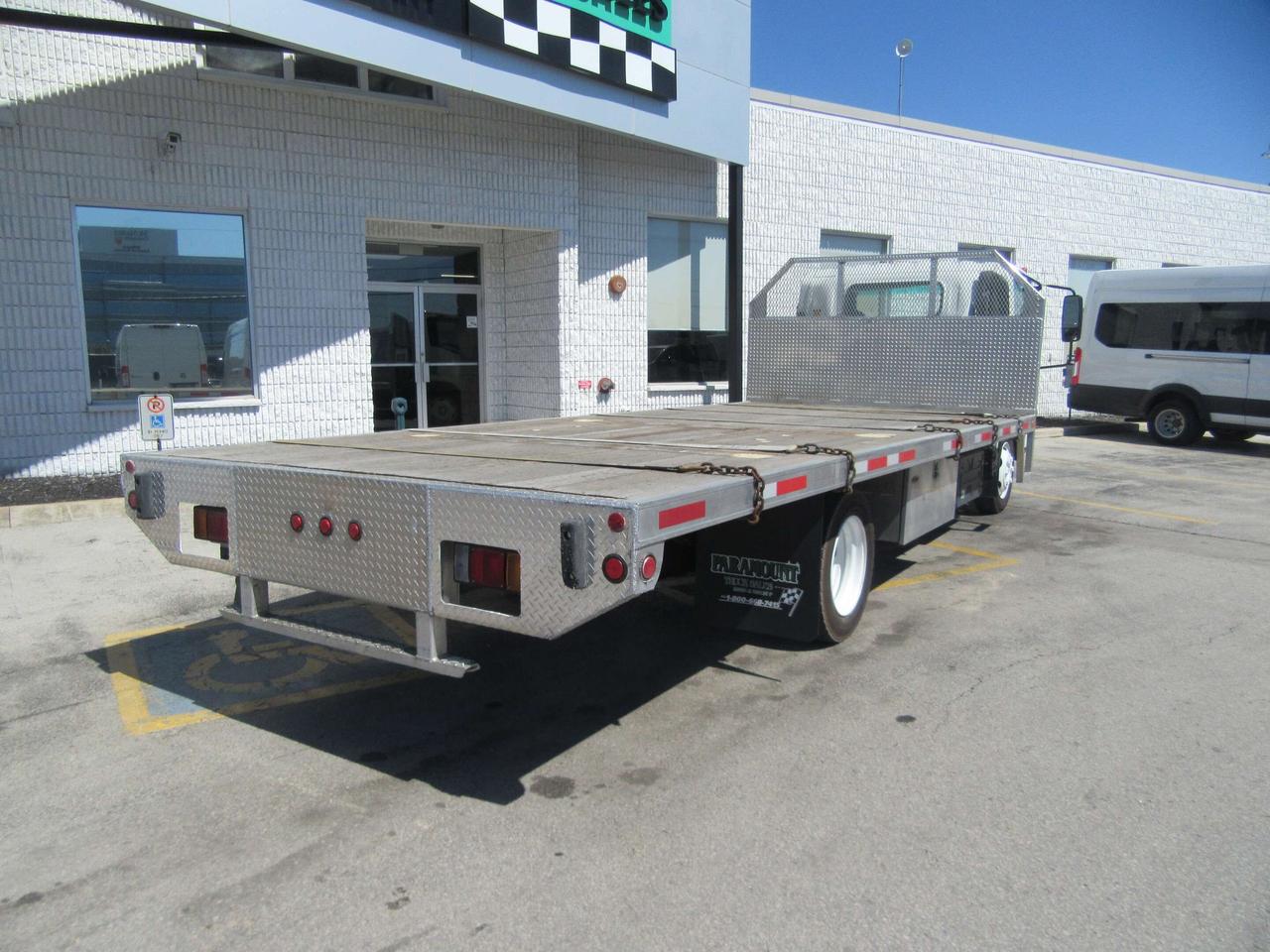 2020 Isuzu NRR DIESEL WITH 20 FT ALUMINUM FLAT DECK & SLAB RACK Photo