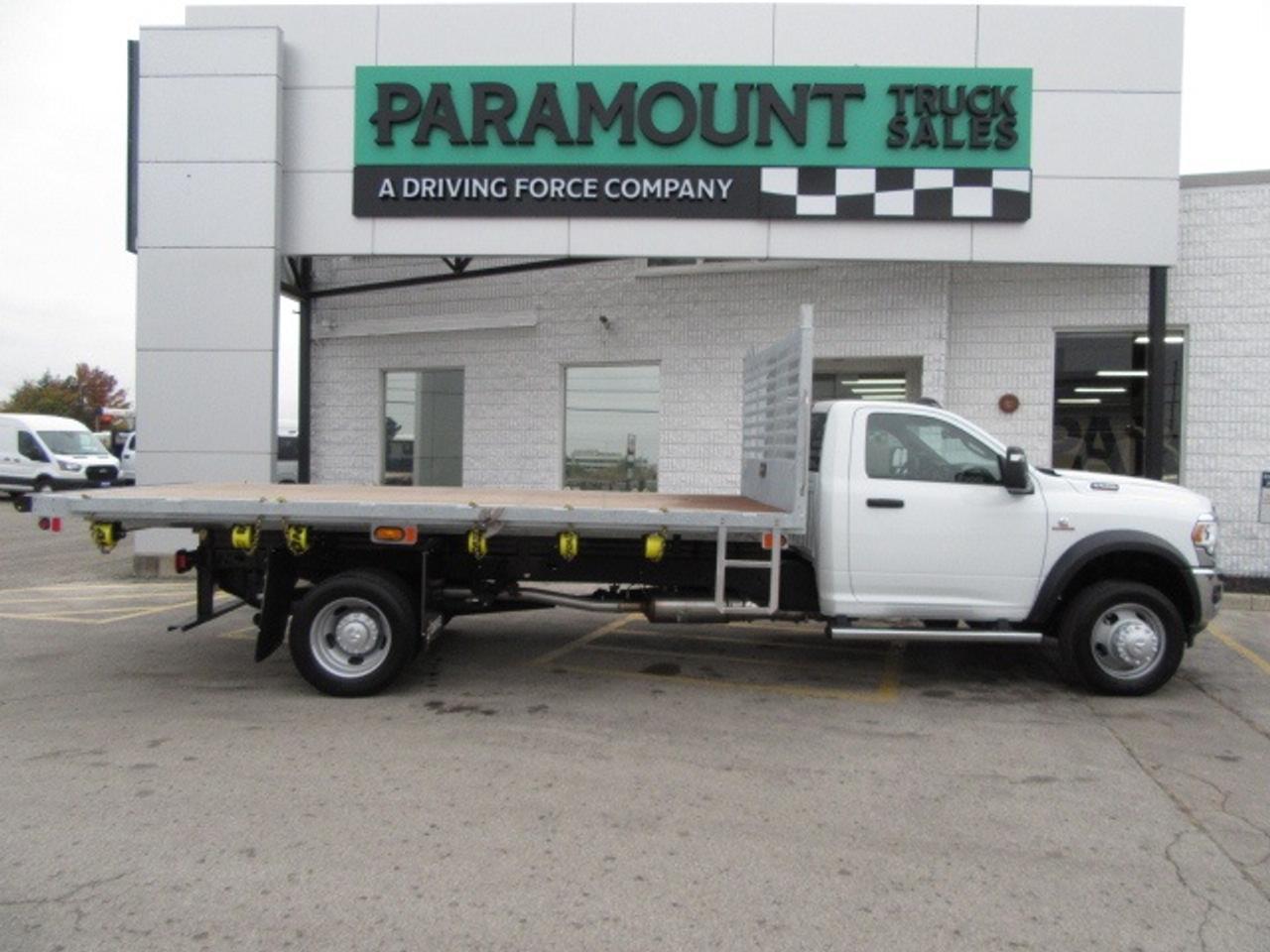 2024 RAM 5500 DIESEL 4X4 REG CAB 16 FT LUMBER DUMPING FLAT DECK Photo
