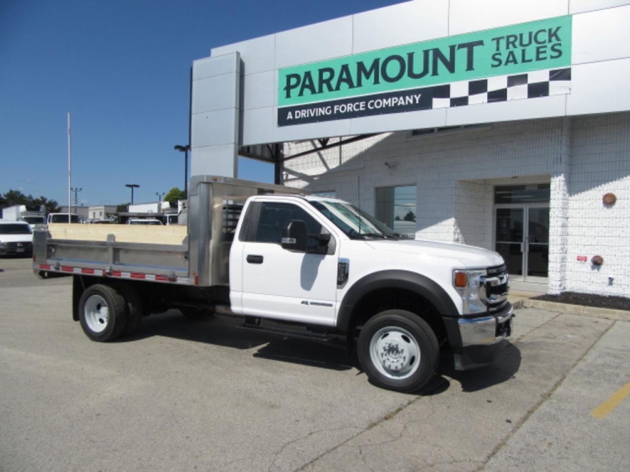 2022 Ford Super Duty F-550 DIESEL REG CAB 4X4 WITH 11 FT ALUMINUM DUMP BOX Photo0