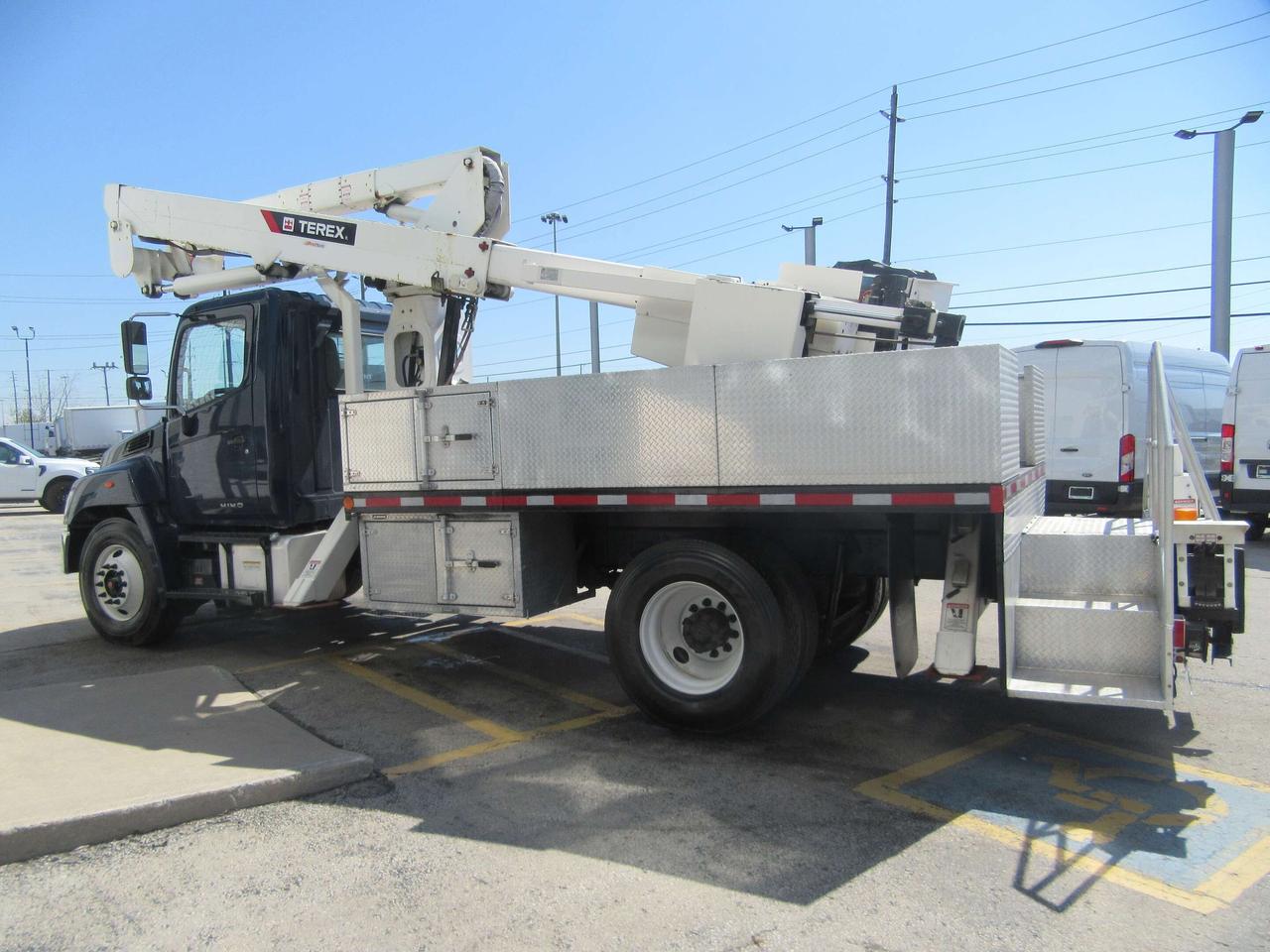 2016 Hino 338 TEREX HI-RANGER TL45 BUCKET TRUCK WITH JIB PACKAGE Photo