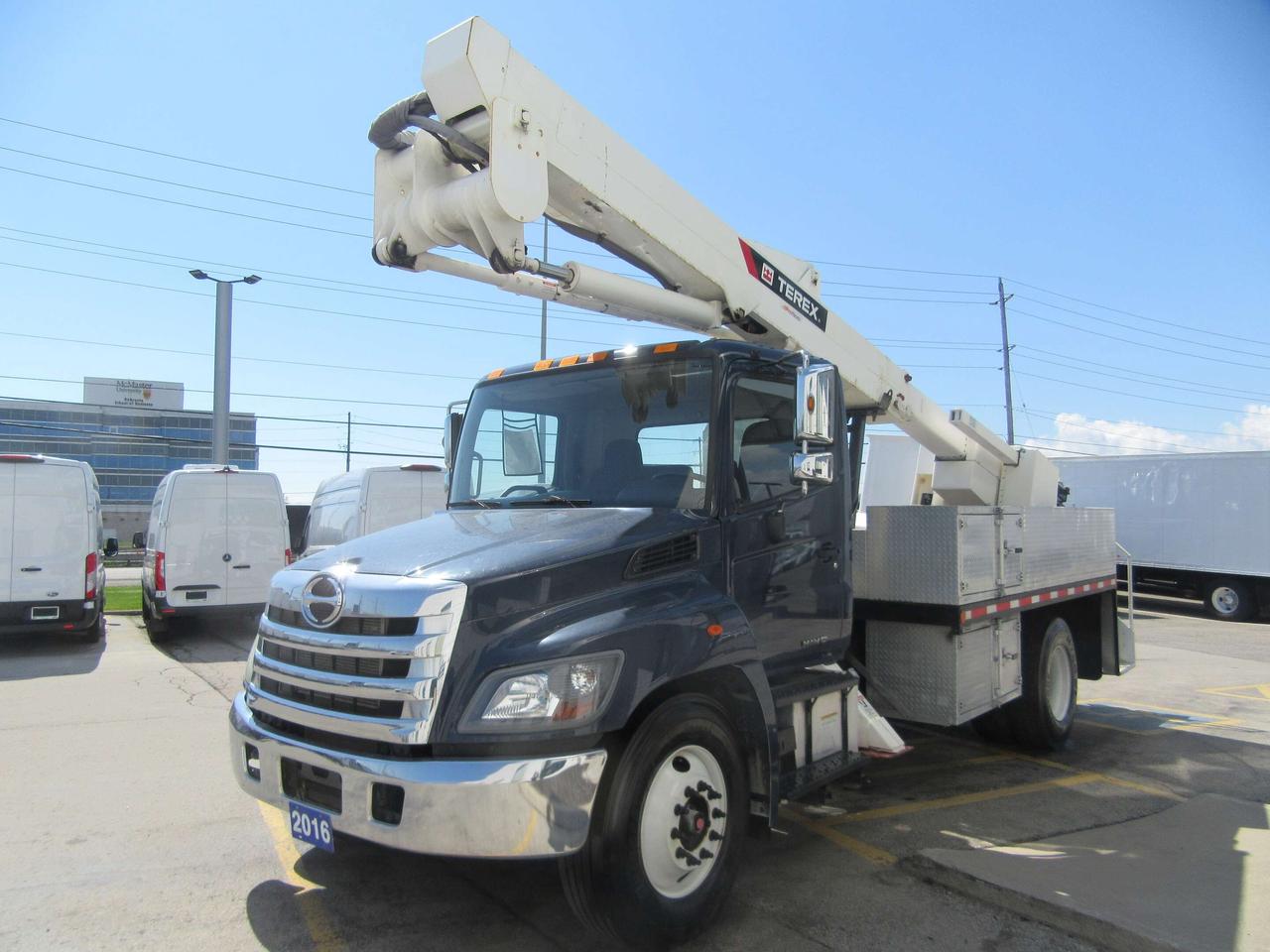 2016 Hino 338 TEREX HI-RANGER TL45 BUCKET TRUCK WITH JIB PACKAGE Photo