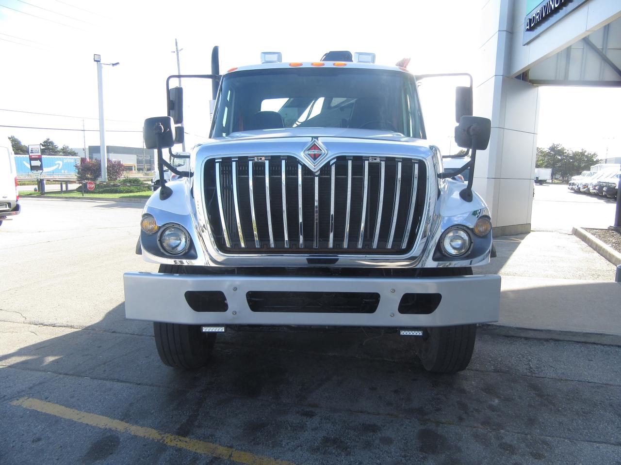 2017 International 7400 330HP DIESEL KNUCKLE CRANE FLAT DECK 2YR WARRANTY Photo