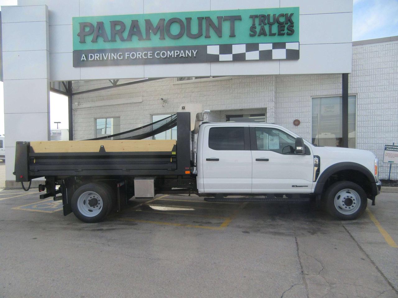2023 Ford F-550 DIESEL 4X4 CREW CAB 12FT STEEL DUMP BOX Photo
