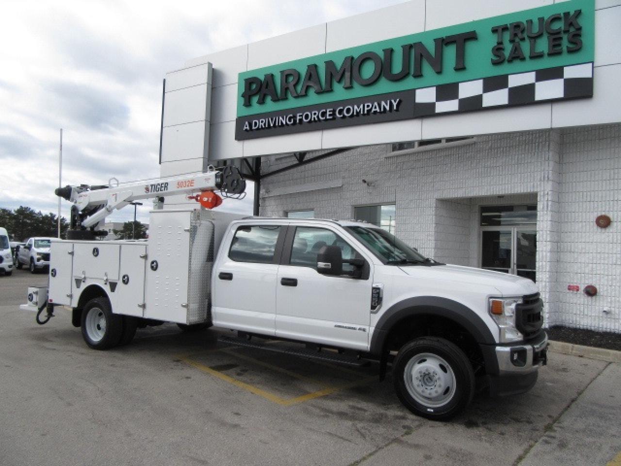 2021 Ford F-550 DIESEL 4X4 CREW CAB NEW SERVICE BODY & CRANE Photo0