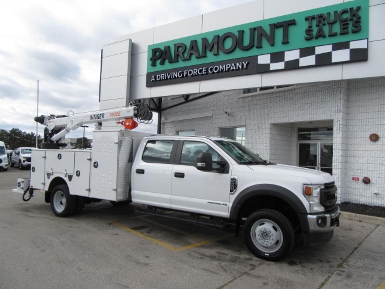 2021 Ford F-550 DIESEL 4X4 CREW CAB NEW SERVICE BODY & CRANE Photo