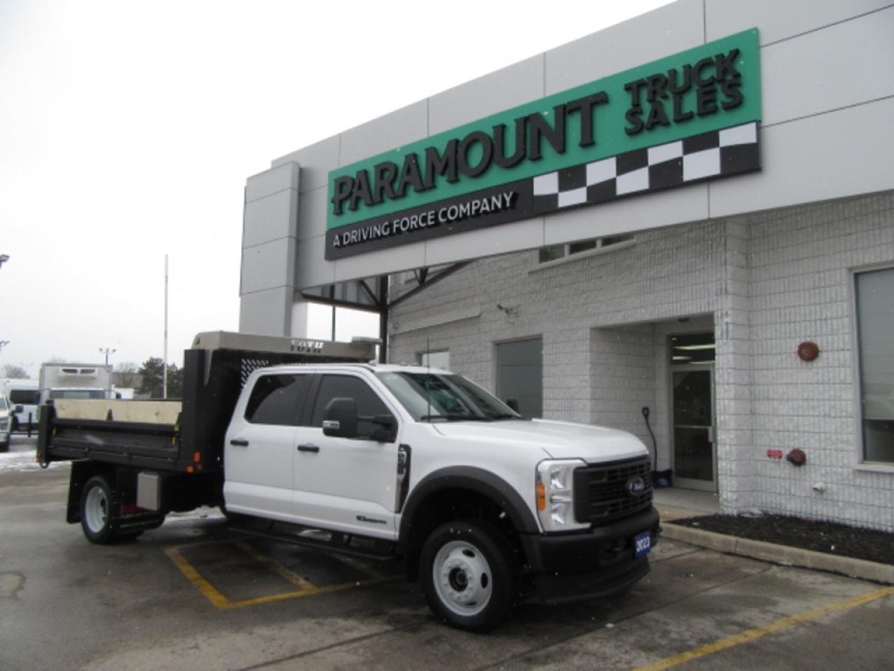 2023 Ford Super Duty F-550 CREW CAB 4X4 DIESEL WITH 12FT STEEL DUMP BOX Photo0