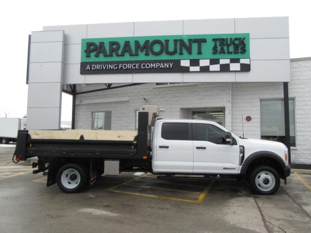 2023 Ford Super Duty F-550 CREW CAB 4X4 DIESEL WITH 12FT STEEL DUMP BOX Photo