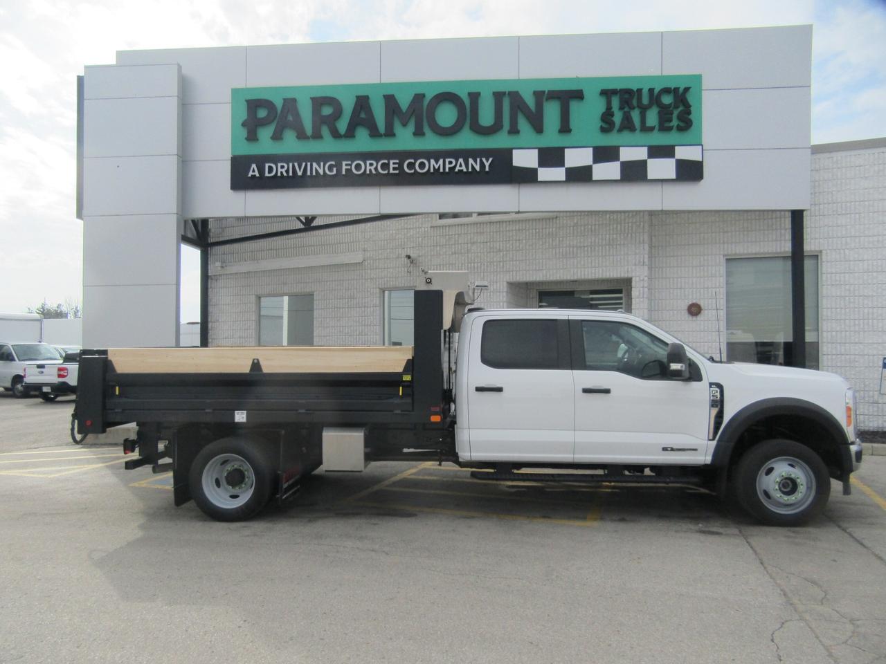 2023 Ford Super Duty F-550 CREW CAB 4X4 DIESEL WITH 12FT STEEL DUMP BOX Photo