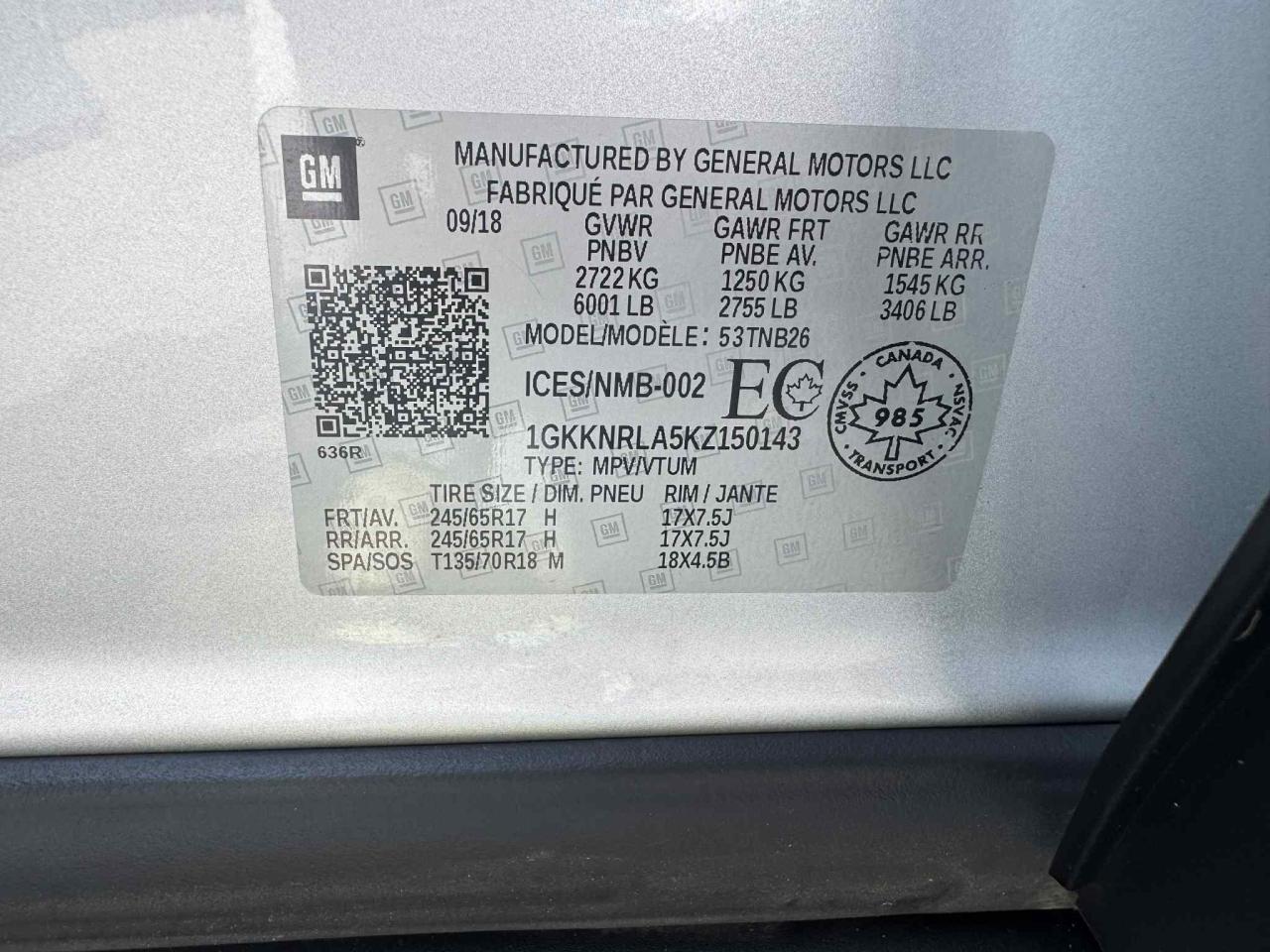 2019 GMC Acadia AWD 7 SEATER Photo