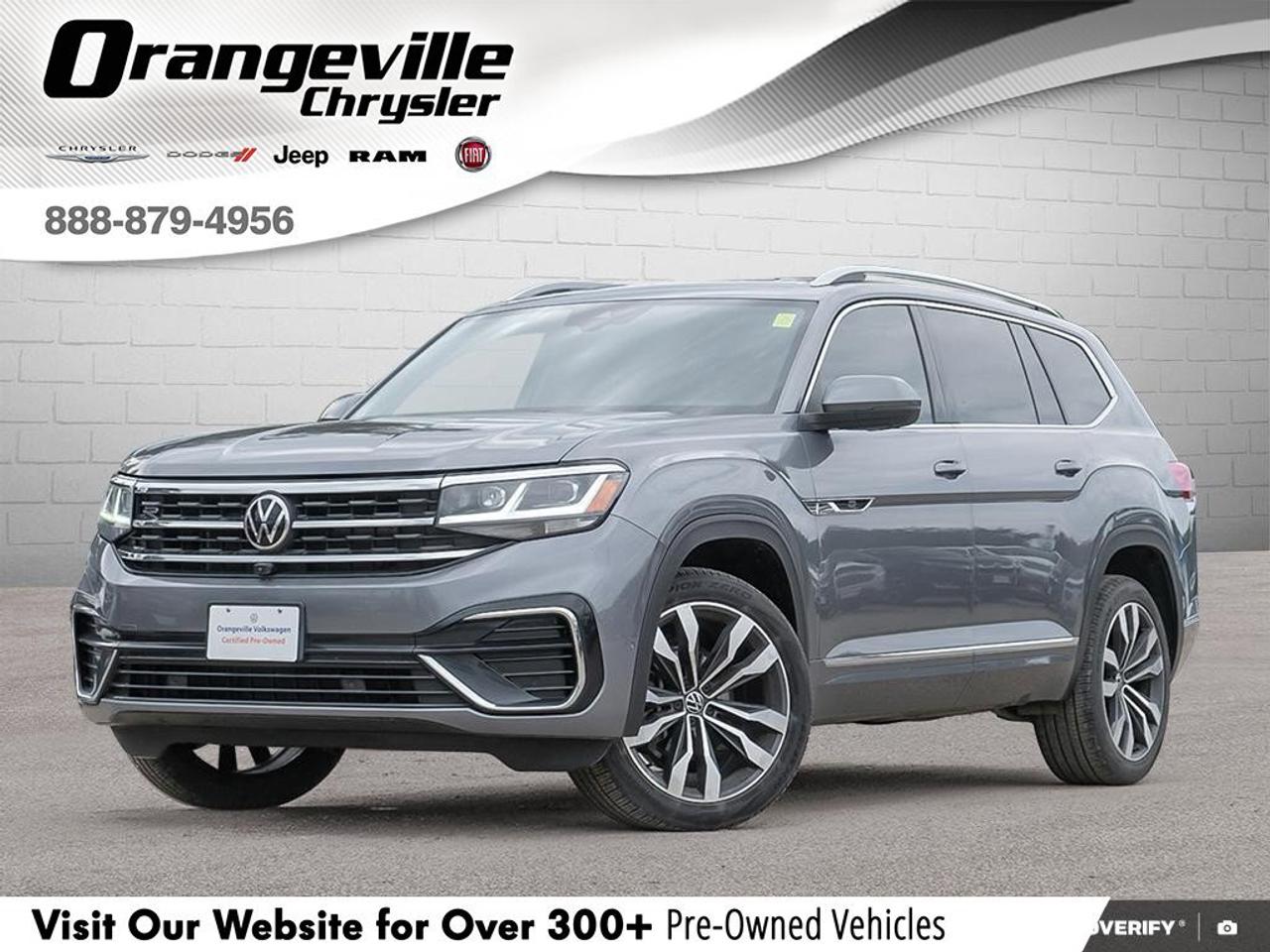 2021 Volkswagen Atlas ExeclineONE-OWNER, ACCIDENT-FREE, NAV, SUNROOF, HT Photo0