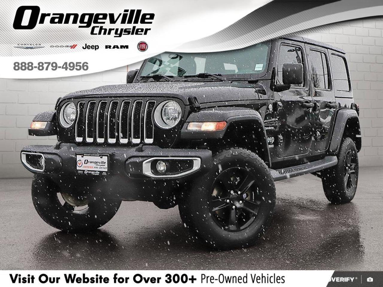 2019 Jeep WRANGLER UNLIMITED SaharaSAHARA, V6, 4X4, NAV, HEATED LEATHER, LIFTED Photo0