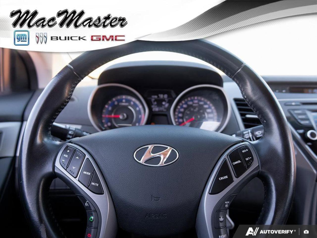 2016 Hyundai Elantra SportGLS, 2.0L, MANUAL, HEATED CLOTH, ROOF, CERTIF Photo