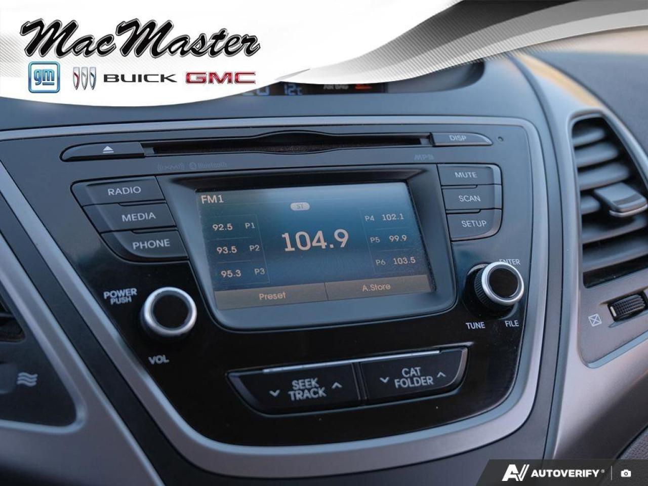 2016 Hyundai Elantra SportGLS, 2.0L, MANUAL, HEATED CLOTH, ROOF, CERTIF Photo