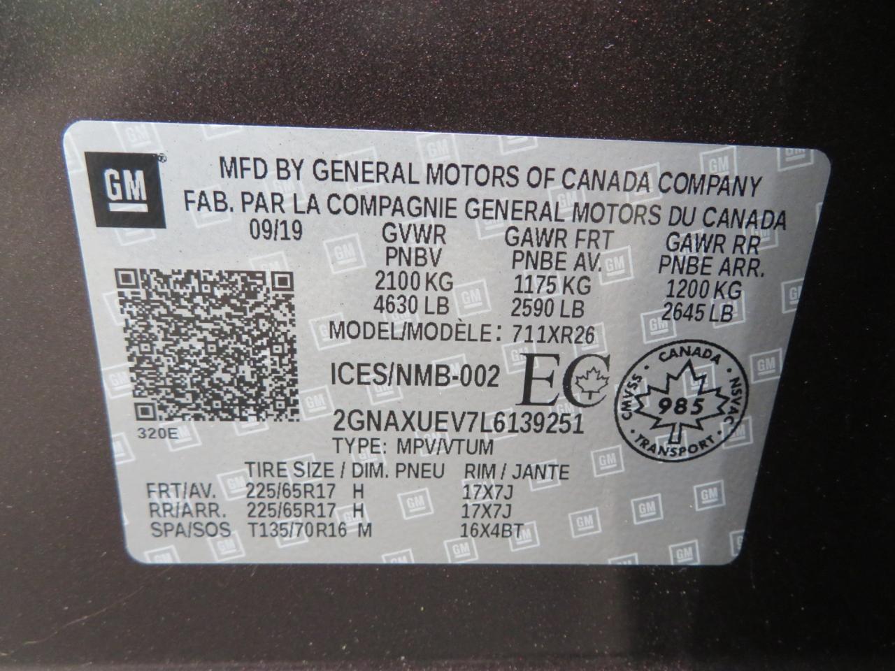 2020 Chevrolet Equinox AWD 4dr LT w/1LT Photo