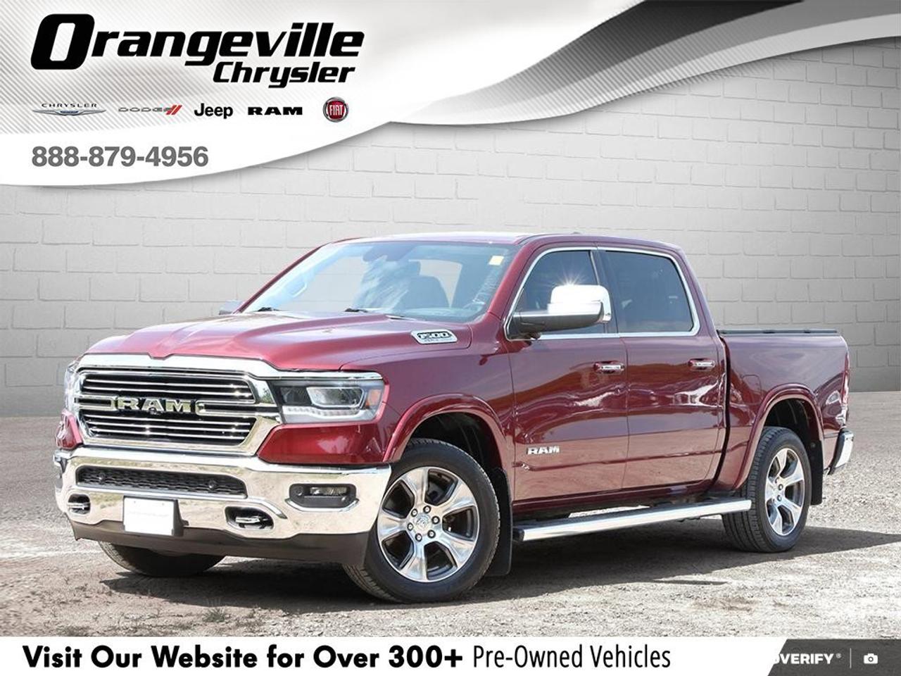 2021 RAM 1500 LaramieONE-OWNER, LEVEL 2 GROUP, HTD + CLD SEATS, Photo0