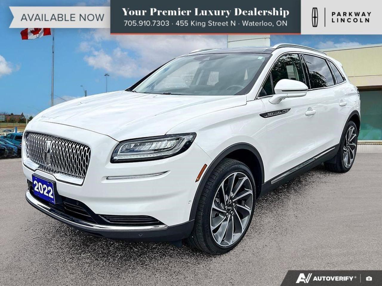 2022 Lincoln Nautilus Reserve   MOONROOF   2.7L V6   360 CAMERA MOONROOF Photo0
