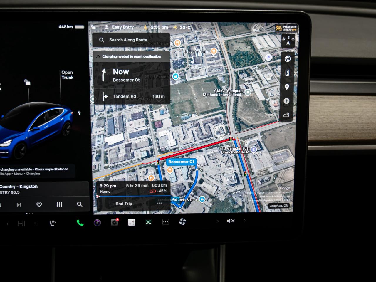 2018 Tesla Model 3 LONG RANGE BLIND SPOTS NAVI REAR VIEW CAMERA Photo