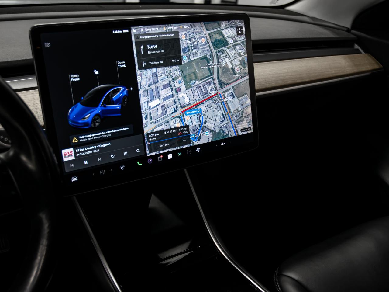 2018 Tesla Model 3 LONG RANGE BLIND SPOTS NAVI REAR VIEW CAMERA Photo