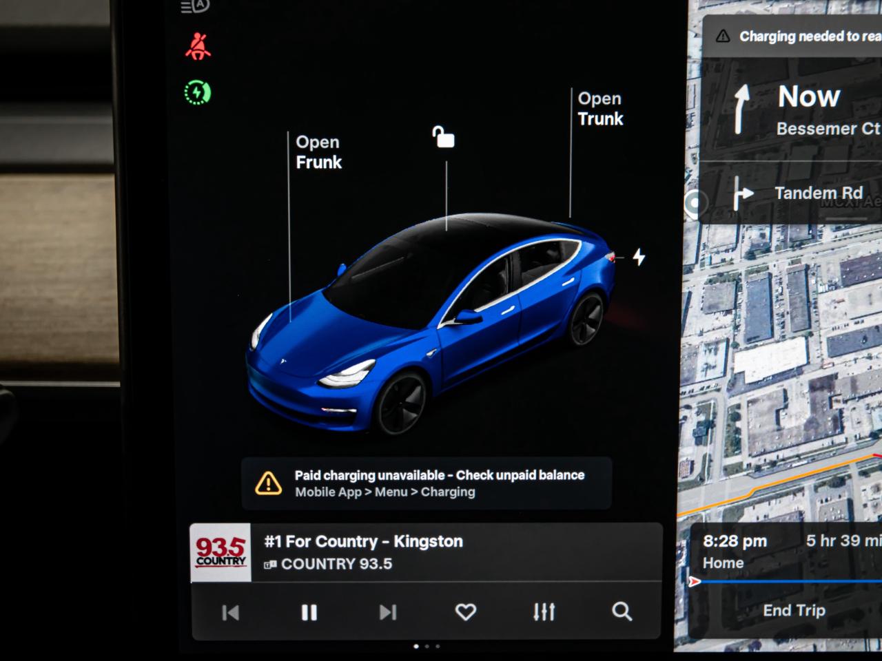 2018 Tesla Model 3 LONG RANGE BLIND SPOTS NAVI REAR VIEW CAMERA Photo