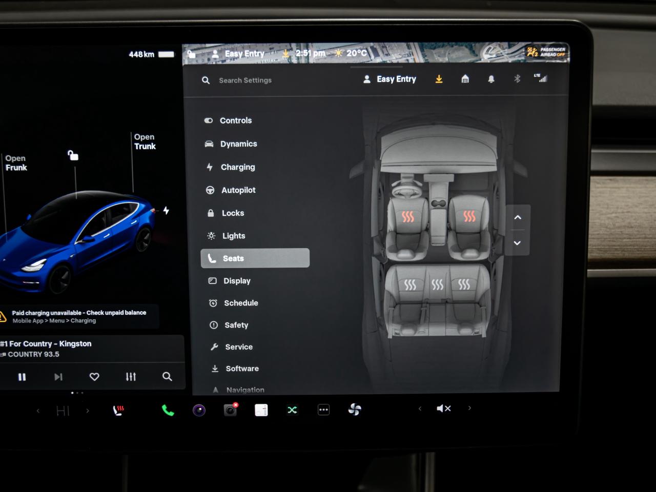 2018 Tesla Model 3 LONG RANGE BLIND SPOTS NAVI REAR VIEW CAMERA Photo
