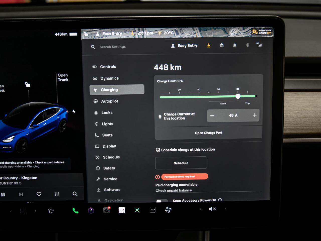 2018 Tesla Model 3 LONG RANGE BLIND SPOTS NAVI REAR VIEW CAMERA Photo