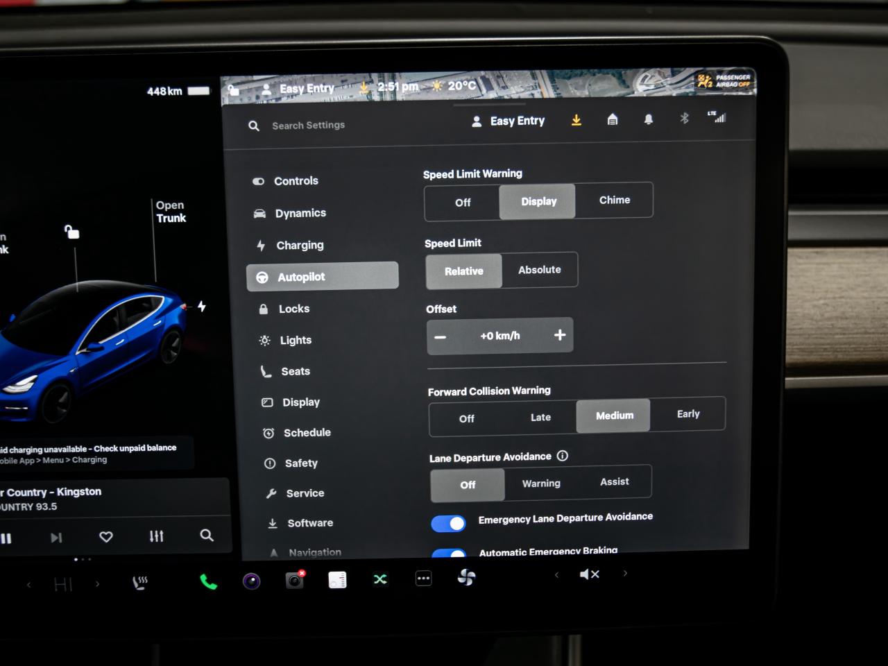 2018 Tesla Model 3 LONG RANGE BLIND SPOTS NAVI REAR VIEW CAMERA Photo