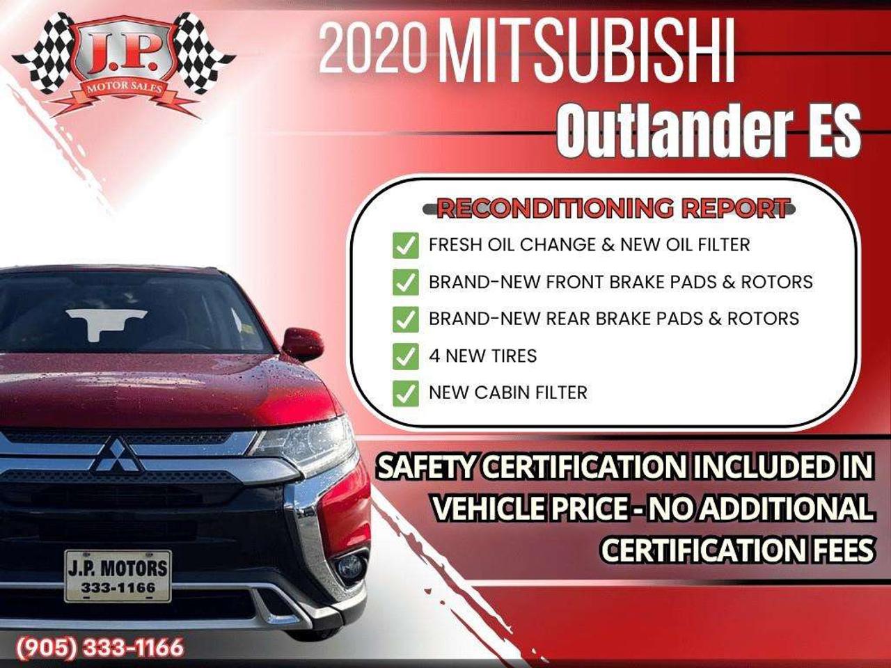 2020 Mitsubishi Outlander ES Apple CarPlay & Android Auto • 3rd-Row Seating • Heated Front Seats • SiriusXM® Satellite Radio • Keyless Entry Photo2