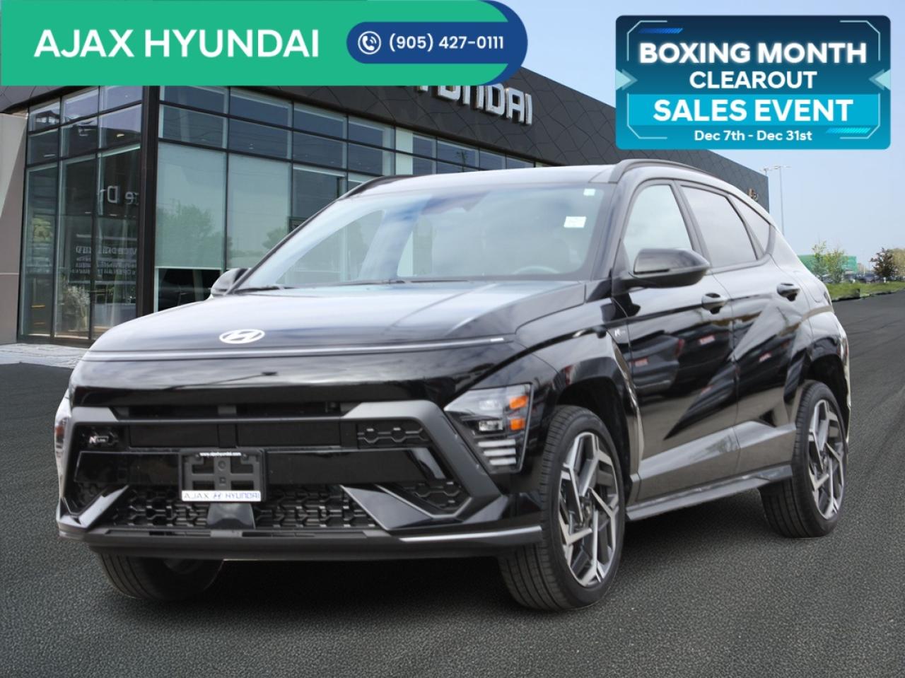 2025 Hyundai KONA N Line 1.6T Demo / Leather / Nav / Free Winter Tir Photo0