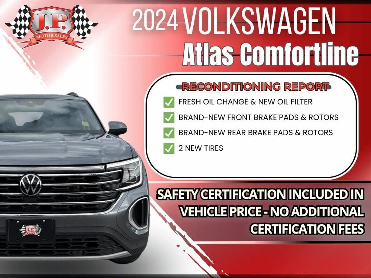 2024 Volkswagen Atlas 2.0 TSI Comfortline BACKUP CAM   BLUETOOTH   HTD & Photo