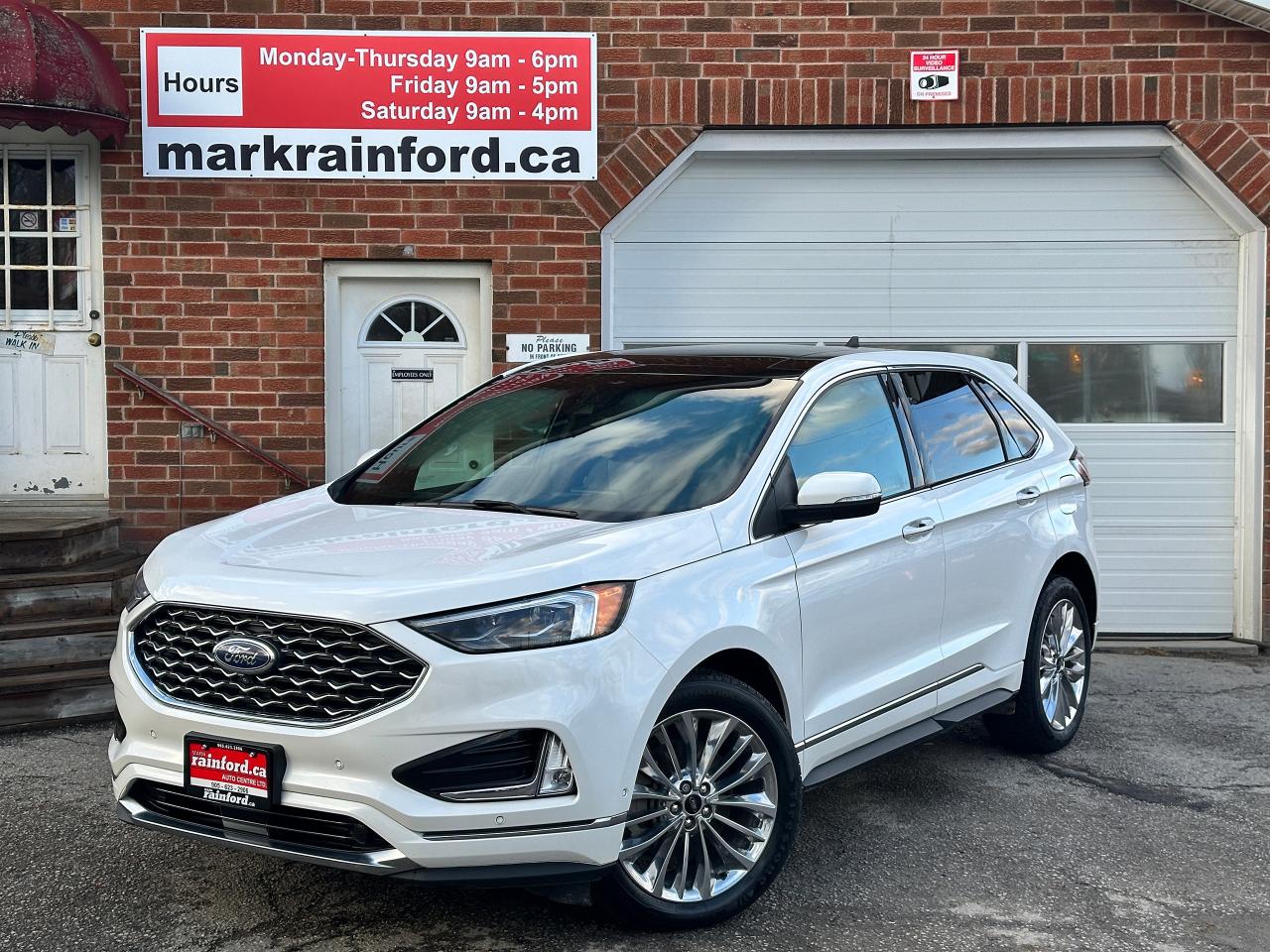 2021 Ford Edge TitaniumAWD Heated/CLD-LTHR PanoRoof ParkAssist XM