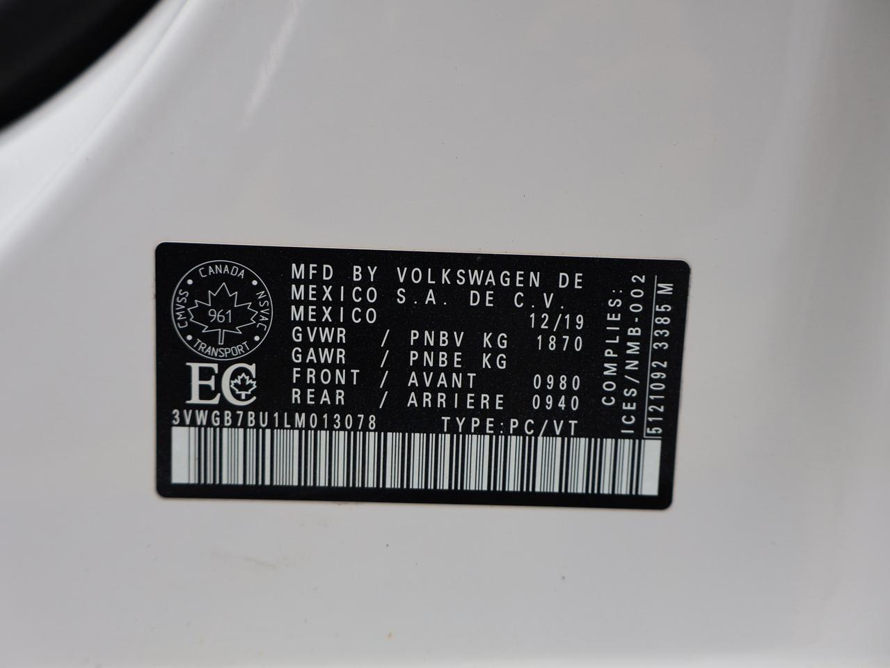 2020 Volkswagen Jetta 1.4T SEL PREMIUM CERTIFIED *V.W MAINTAIN* CAMERA NAV BLUETOOTH LEATHER HEATED SEATS SUNROOF CRUISE ALLOYS Photo