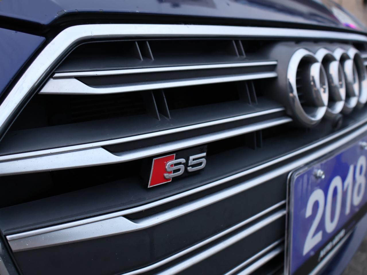 2018 Audi S5 TECH-S AWD CERTIFIED *ACCIDENT FREE*AUDI MAINTAIN* 360 CAMERA NAV BLUETOOTH HEATED LEATHER SUNROOF CRUISE ALLOYS Photo