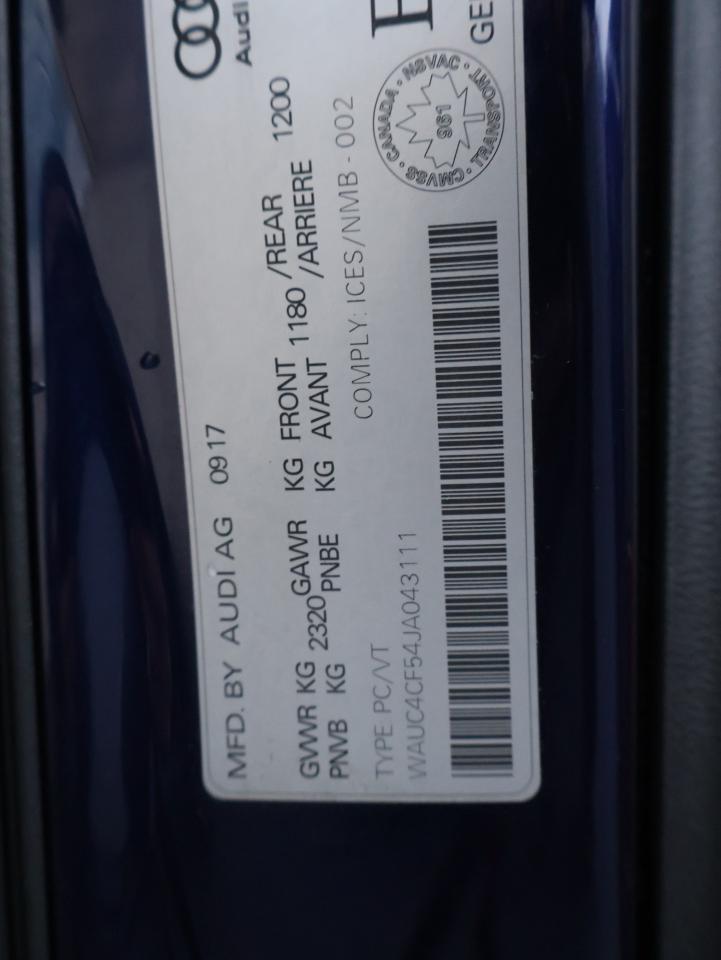 2018 Audi S5 TECH-S AWD CERTIFIED *ACCIDENT FREE*AUDI MAINTAIN* 360 CAMERA NAV BLUETOOTH HEATED LEATHER SUNROOF CRUISE ALLOYS Photo