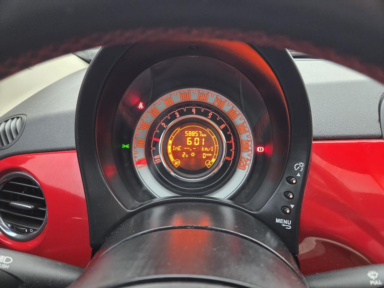 2013 Fiat 500 LOUNGE, RED LEATHER, ONLY 58KMS, NO ACCIDENT, CERT - Photo #10