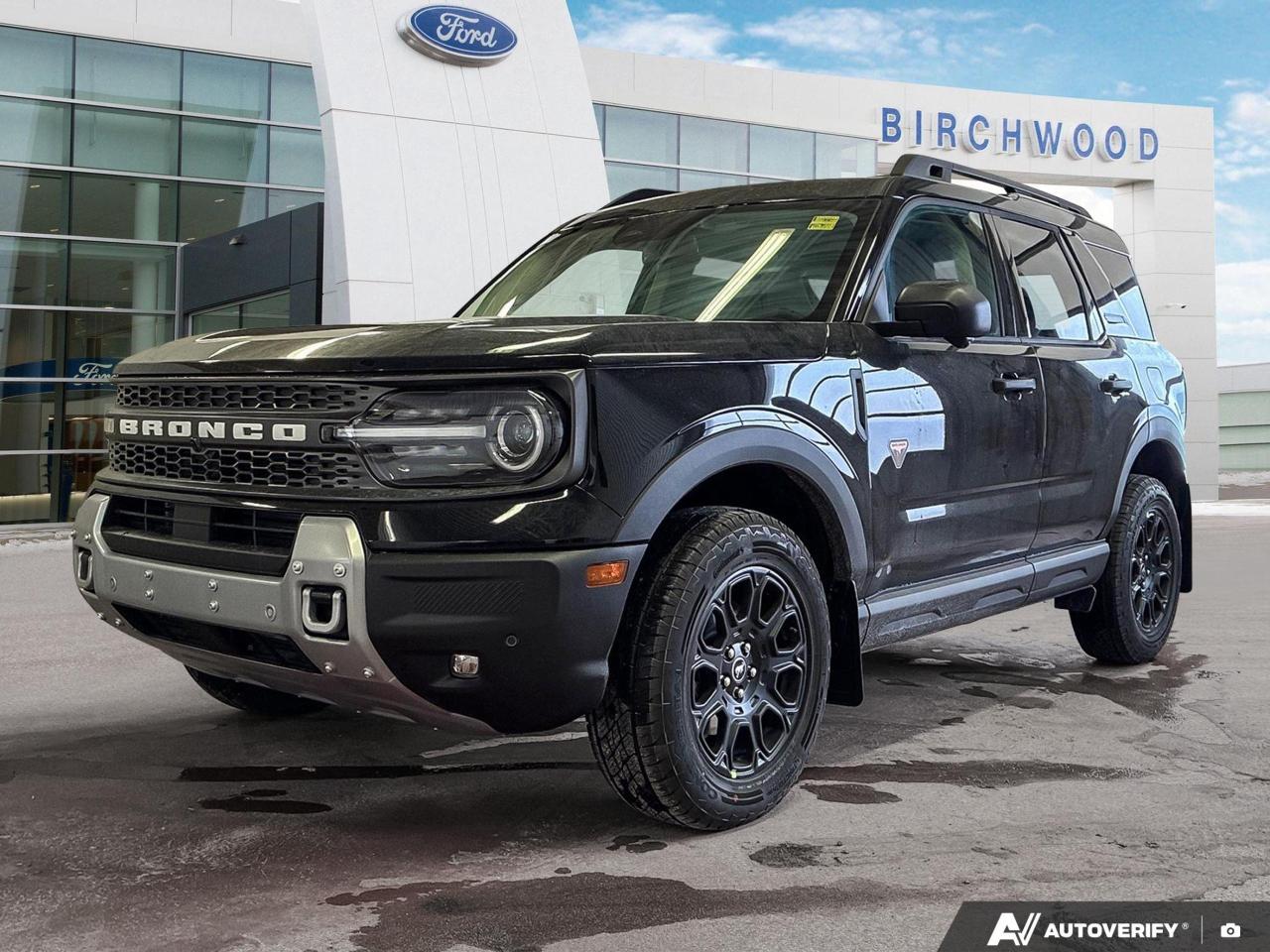 Experience the future of off-road adventure with the 2025 Ford Bronco Sport Badlands. This cutting-edge SUV combines rugged capability with advanced technology, offering a thrilling driving experience for the modern explorer.

- 2.0L 4-cylinder engine with 4WD for powerful performance
- Adaptive Cruise Control with Stop-and-Go for enhanced safety
- BLIS (Blind Spot Information System) for confident lane changes
- Aerial View Camera System for 360-degree awareness
- Heated leatherette steering wheel for comfort in any weather
- Flip-up rear window with wiper and defroster for versatility
- Class II towing equipment for your outdoor adventures

Ready to embark on your next journey? Reserve your 2025 Ford Bronco Sport Badlands today or contact Birchwood Ford to schedule a test drive. Our team is here to answer any questions and help you experience the perfect blend of style and capability. Dont miss out on this opportunity to own the ultimate adventure companion!
Birchwood Ford is your choice for New Ford vehicles in Winnipeg. 

At Birchwood Ford, we hold ourselves to the highest standard. Our number one focus is customer satisfaction which has awarded us the Ford of Canadas Presidents Award for 5 consecutive years. This honour is presented to Ford dealers that have proven outstanding results in Sales and Customer Service Excellence.

Are you a newcomer to Canada, recent graduate, first time car buyer or physically challenged? Ask us about our exclusive rebates and how they may apply to you.
 
Interested in seeing/hearing more? Book a test drive or give us a call at (204) 661-9555 and we can help you with whatever you need!

Dealer permit #4454
Dealer permit #4454
