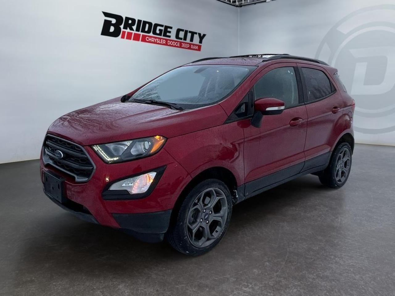 Used 2018 Ford EcoSport SES AWD - Sunroof - Leather - Bluetooth - Blind Spot Monitoring - Remote Start - Navigation for sale in Lethbridge, AB