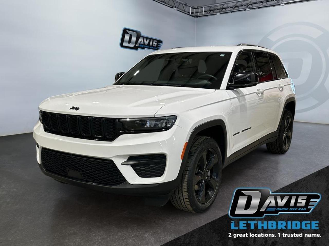 <b>Altitude Pkg - Remote Start - Heated Seats & Steering Wheel - Apple Car Play/Android Auto - Power Liftgate <br /> <br /></b><br /> Thanks to its famous off-road grit, this 2023 Grand Cherokee's ability goes much farther than the concrete jungle. This 2023 Jeep Grand Cherokee is for sale today in Lethbridge. <br /> <br />This 2023 Jeep Grand Cherokee is second to none when it comes to performance, safety, and style. Improving on its legendary design with exceptional materials, elevated craftsmanship and innovative design unites to create an unforgettable cabin experience. With plenty of room for your adventure gear, enough seats for your whole family and incredible off-road capability, this 2023 Jeep Grand Cherokee has you covered! This SUV has 81,343 km. Stock number 40877 is White in colour. It has an Automatic transmission and is powered by a 293HP 3.6L V6 Cylinder Engine. <br /> <br /> Our Grand Cherokee's trim level is Altitude. This Grand Cherokee Altitude takes luxury to new heights with leather seats, remote start, and exclusive styling. This Grand Cherokee is ready for the next adventure with heated seats, a heated steering wheel, proximity keyless entry, and the Uconnect 5 system with Android Auto, Apple CarPlay, wi-fi, Bluetooth, and wireless connectivity. This legendary SUV takes safety seriously with features like lane keep assist, distance pacing cruise with stop and go, parking sensors, blind spot monitoring, collision warning, fog lamps, and a rear view camera. This vehicle has been upgraded with the following features: Leather Seats, Remote Start, Heated Seats, Heated Steering Wheel, Apple CarPlay, Android Auto, Wi-Fi.<br /> <br />To apply right now for financing use this link: <a href=https://www.bridgecitychrysler.com/pre-approval/ target=_blank rel=nofollow noopener noreferrer>https://www.bridgecitychrysler.com/pre-approval/</a><br /><br /> <br /><br />Locally Owned & Trusted for Over 35 Years  Bridge City Chrysler in Lethbridge, AB <br /><br /> At Bridge City Chrysler, weve proudly served the Lethbridge community for more than 35 years, offering an unparalleled car buying experience. Dont just take our word for itour Google reviews speak volumes about our commitment to exceptional service. <br /><br /> Delivery & At-Home Test Drives: Convenient options to suit your lifestyle. <br /><br /> Flexible Financing for Everyone: Get the vehicle you need with financing solutions tailored to your situation. <br /><br /> Full Mechanical Inspections & Professional Cleaning: Every vehicle is thoroughly inspected and cleaned before it hits our lot.<br /><br /> We take all makes and models on trade and offer competitive pricing with inventory that changes daily. Whether you're shopping for a Chrysler, Dodge, Jeep, RAM, or FIAT, our AMVIC Licensed dealership makes it easy to browse, buy, and drive away.<br /><br /> Located in Lethbridge, AB, we proudly serve customers in Fort Macleod, Taber, Claresholm, and Coaldale. Shop online or visit us today to experience the best in sales, service, and selection. Standard bank rates apply; taxes are additional.<br /><br /> Vehicle pricing offer shown expires 2026-01-31. <br /> Come by and check out our fleet of 80+ used cars and trucks and 130+ new cars and trucks for sale in Lethbridge. o~o