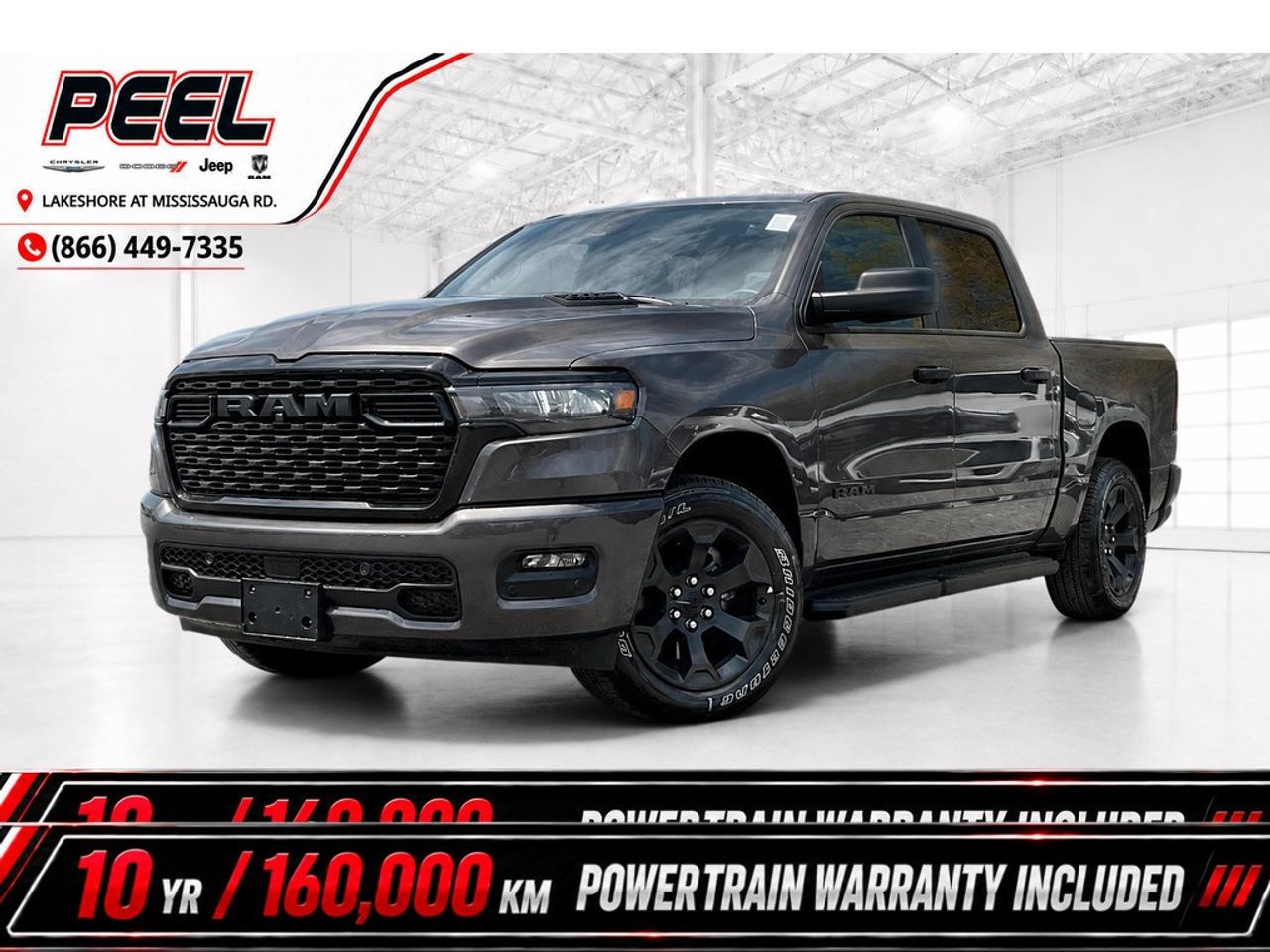 Canadas best full-size truck powertrain limited warranty is based on years and kilometer coverage offered and the latest available competitive information for 2026 model year full-size trucks (excluding BEVs). The new Limited Powertrain Warranty of 10 year/160,000-kilometre (whichever occurs first) is available exclusively to retail customers who purchase or lease any of the following new and previously unregistered 2026 Ram vehicles from an authorized Ram dealership in Canada: Ram 1500 (including RHO), Ram 2500, Ram 3500, Ram Cab Chassis, and ProMaster Van (excluding full battery electric vehicles). The warranty is not available to fleet customers and, except as otherwise required by applicable law (including, but not limited, for individuals residing in Quebec, Nova Scotia and Saskatchewan), is non-transferable and applies only to the original retail purchaser or lessee.Canadas best full-size truck powertrain limited warranty is based on years and kilometer coverage offered and the latest available competitive information for 2026 model year full-size trucks (excluding BEVs). The new Limited Powertrain Warranty of 10 year/160,000-kilometre (whichever occurs first) is available exclusively to retail customers who purchase or lease any of the following new and previously unregistered 2026 Ram vehicles from an authorized Ram dealership in Canada: Ram 1500 (including RHO), Ram 2500, Ram 3500, Ram Cab Chassis, and ProMaster Van (excluding full battery electric vehicles). The warranty is not available to fleet customers and, except as otherwise required by applicable law (including, but not limited, for individuals residing in Quebec, Nova Scotia and Saskatchewan), is non-transferable and applies only to the original retail purchaser or lessee.
