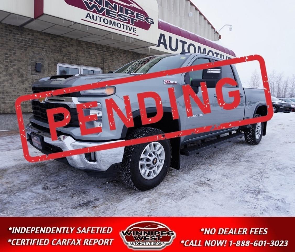 *** Dealer arranged financing on site! Quick, Simple,  no calls or waiting on bank appointments required!! Drive away today ***   NO ADMINISTRATION FEES!!

2024 Chevrolet Silverado 2500HD LT Z-71 Crew Cab 4x4  6.6L Gas V8  True North Package! Loaded with Options! One Owner - Clean History - Well Serviced!

Meet the perfect heavy-duty pickup for work, towing, family, and everything in between. This 2024 Silverado 2500 LT Crew Cab 4x4 blends durability, comfort, and capability with a long list of factory upgrades. Powered by the dependable 6.6L V8 paired with the smooth Allison 10-speed automatic transmission, this truck delivers serious hauling and towing performance.

Inside, the truck features a spacious interior with premium touches throughout. Youll appreciate the 10-way power driver seat, dual-zone climate control, heated front seats, remote start, and Chevrolets newest 13.4 inch infotainment system with Apple CarPlay/Android Auto. The Crew Cab offers excellent rear legroom, making it perfect for family use or crew transport.

This LT comes nicely equipped with upgraded TRUE NORTH PACKAGE, with options including:

- LT Convenience Package  LED cargo lighting, rear sliding window, keyless open/start, EZ-lift tailgate
- Safety Package  Front & Rear Park Assist, Lane Change Alert, Side Blind Zone Alert, Rear Cross Traffic Alert
- Z71 Off-Road Package  Off-road suspension, skid plates, hill descent control
- Convenience Package II  Premium infotainment upgrade, power sliding rear window
- Trailering Package  Integrated trailer brake controller, hitch guidance
- 17" Machined Alloy Wheels, chrome bumpers, black assist steps, spray-in bedliner
- HD surround vision
- Heated seat and heated wheel
- Dual climate control
- Trailer side blind zone alert
- LED lighting
- 10-way power drivers seat
- Cargo bed outlet
- Factory Tow package
- Tow mirrors
- Factory brake controller
- Skid plate
- Smart key
- Push button start

If youre looking for a heavy-duty truck thats clean, modern, comfortable, and properly optioned, this Silverado 2500 LT checks every box. Whether youre hauling equipment or taking the family on a weekend road trip, its built to handle it all.


Comes with a Manitoba Safety Certification, and we have many Extended Powertrain warrantys available on your vehicle purchase up to 10-year coverage (on eligible vehicles see dealer for details). Financing on site with Zero down financing OAC. Trades accepted. View at Winnipeg West Automotive Group, 5195 Portage Ave. (only a couple of minutes past the new Costco) Dealer permit # 6007, Call now 1(888) 601-3023. This Car is located in Winnipeg Manitoba,  however we can have it shipped anywhere in North America relatively inexpensively.