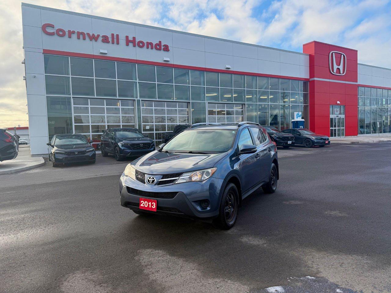 Experience reliability and versatility with this 2013 Toyota RAV4 LE AWD, a one-owner SUV thats built to handle every adventure with confidence. Its all-wheel drive ensures safety and control in all weather, while the fuel-efficient 2.5L engine saves you money on every drive. Inside, enjoy a spacious cabin, user-friendly technology, and comfortable seating for family, friends, or cargo. With Toyotas renowned durability and just a single previous owner, this RAV4 delivers peace of mind, convenience, and a smart investment for years to come.