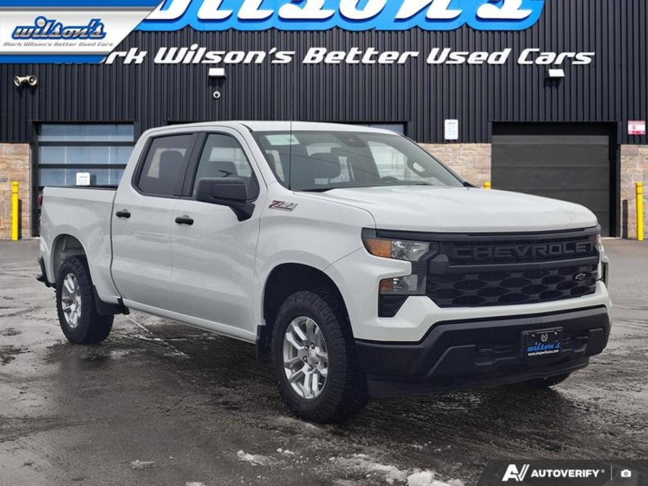 2023 Chevrolet Silverado 1500 WT Crew 4X4 | 5.3L | Leather | Z71 | Spray-on Liner | Alloy wheels | CarPlay + Android | and More ! Photo