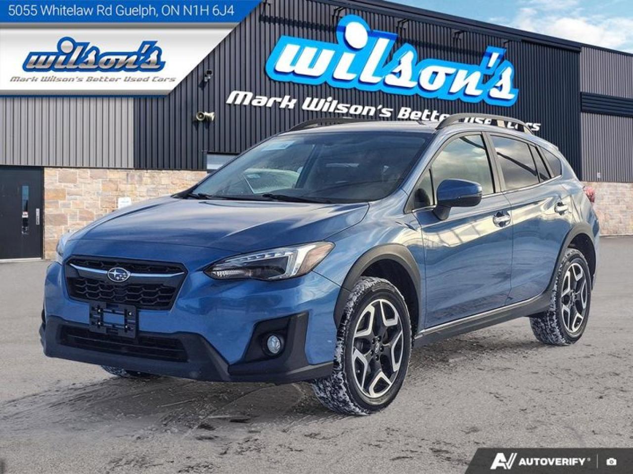 Come see this certified 2019 Subaru Crosstrek Limited AWD | Leather | Sunroof | Nav | Heated Wheel + Seats | CarPlay + Android | Rear Cam & More !. Its Automatic transmission and 2.0 L engine will keep you going. This Subaru Crosstrek comes equipped with these options: Sunroof, Reverse Camera, Navigation System, Leather, Heated Steering Wheel, Air Conditioning, Heated Seats, Tilt Steering Wheel, Steering Radio Controls, and Power Windows. Test drive this vehicle at Mark Wilsons Better Used Cars, 5055 Whitelaw Road, Guelph, ON N1H 6J4.60+ years of World Class Service!500+ Live Market Priced VEHICLES! ONE MASSIVE LOCATION!Free Local Delivery Available!FINANCING! - Better than bank rates! 6 Months No Payments available on approved credit OAC. Zero Down Available. We have expert licensed credit specialists to secure the best possible rate for you and keep you on budget ! We are your financing broker, let us do all the leg work on your behalf! Click the RED Apply for Financing button to the right to get started or drop in today!BAD CREDIT APPROVED HERE! - You dont need perfect credit to get a vehicle loan at Mark Wilsons Better Used Cars! We have a dedicated licensed team of credit rebuilding experts on hand to help you get the car of your dreams!WE LOVE TRADE-INS! - Top dollar trade-in values!SELL us your car even if you dont buy ours! HISTORY: Free Carfax report included.Certification included! No shady fees for safety!EXTENDED WARRANTY: Available30 DAY WARRANTY INCLUDED: 30 Days, or 3,000 km (mechanical items only). No Claim Limit (abuse not covered)5 Day Exchange Privilege! *(Some conditions apply)CASH PRICES SHOWN: Excluding HST and Licensing Fees.2021-2026 vehicles may be daily rentals. Please inquire with your Salesperson.
