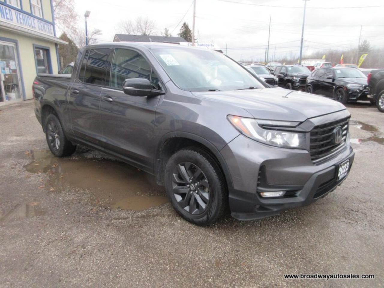 2023 Honda Ridgeline ALL-WHEEL DRIVE SPORT-PACKAGE 5 PASSENGER 3.5L - V6.. CREW-CAB.. SHORTY.. POWER SUNROOF.. HEATED SEATS.. ECON-MODE-PACKAGE.. BACK-UP CAMERA.. Photo4