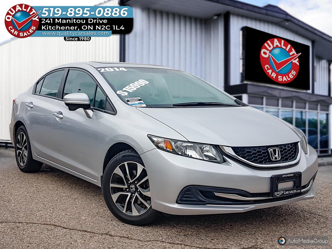 Used 2014 Honda Civic EX *SUNROOF* for sale in Kitchener, ON