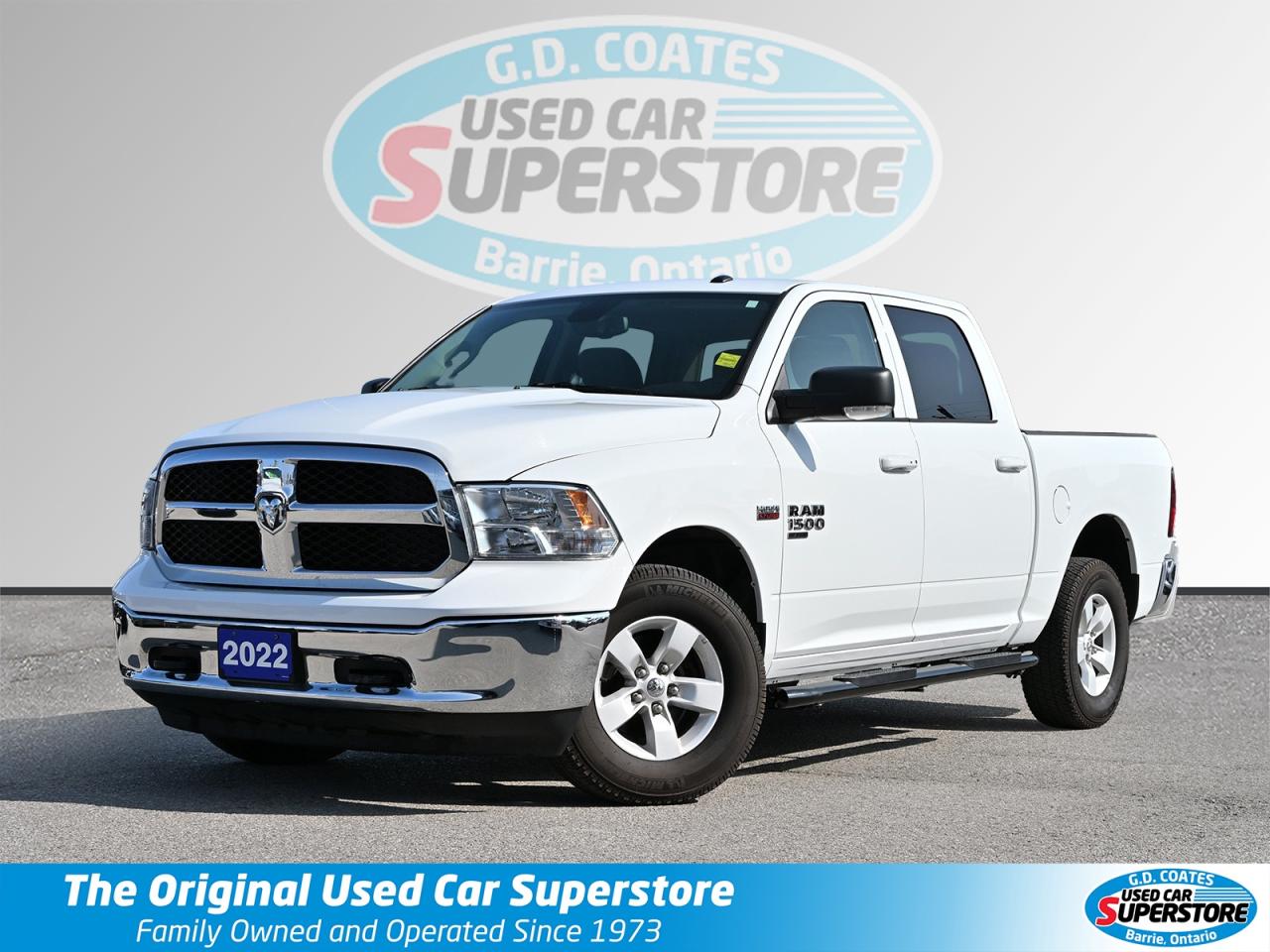 Used 2022 RAM 1500 Classic SLT Crew Cab 4x4 ~Heated + Power Seat ~Camera for sale in Barrie, ON