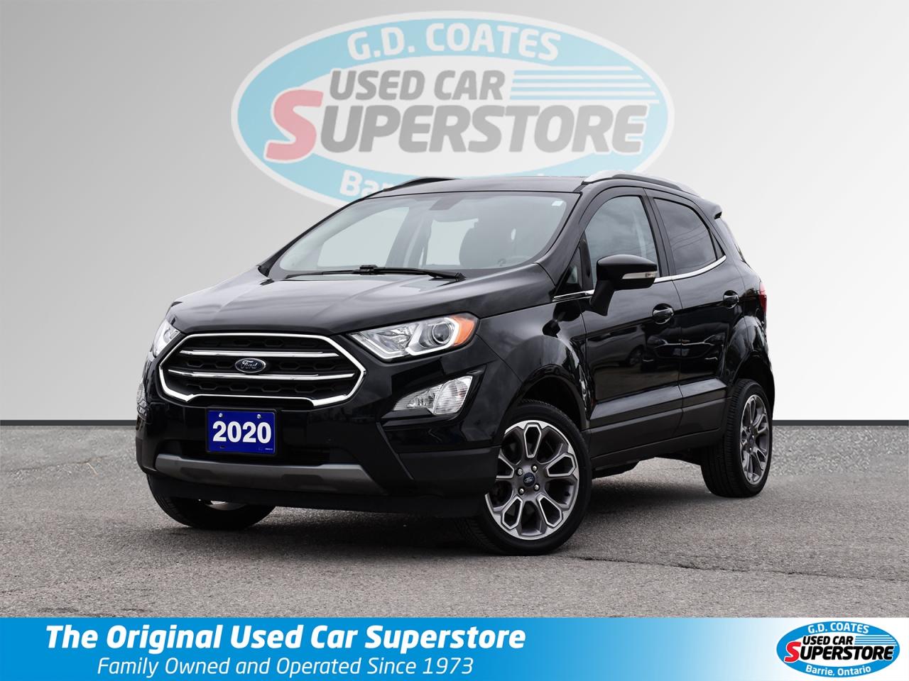 Used 2020 Ford EcoSport Titanium 4x4~Nav ~Cam ~Leather ~Bluetooth ~Sunroof for sale in Barrie, ON