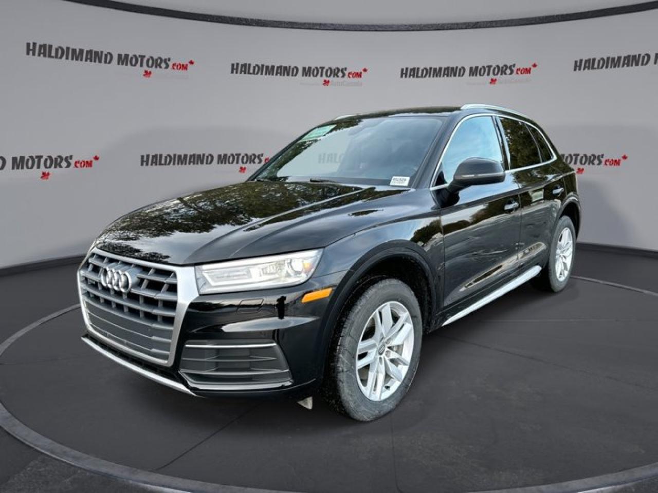 Dealer Certified Pre-Owned. This Audi Q5 delivers a Turbo Gas 4cyl 2.0L engine powering this Automatic transmission. Power Passenger Seat, Power Hatch, Power Drivers Seat.*This Audi Q5 Comes Equipped with These Options *Leather Seats, Heated Steering Wheel, Heated Seats - Front, Transmission: 7-Speed S tronic Automatic, Tires: 235/60R18 AS, Speed Sensitive Rain Detecting Variable Intermittent Wipers w/Heated Jets, Sideguard Curtain 1st And 2nd Row Airbags, Programmable Projector Beam High Intensity Low/High Beam Daytime Running Auto-Leveling Headlamps w/Delay-Off, Multi-Link Front Suspension w/Coil Springs, GVWR: 2,475 kgs.*Visit Us Today *Youve earned this- stop by Haldimand Motors Ltd. located at 42 Talbot St E, Cayuga, ON N0A 1E0 to make this car yours today!