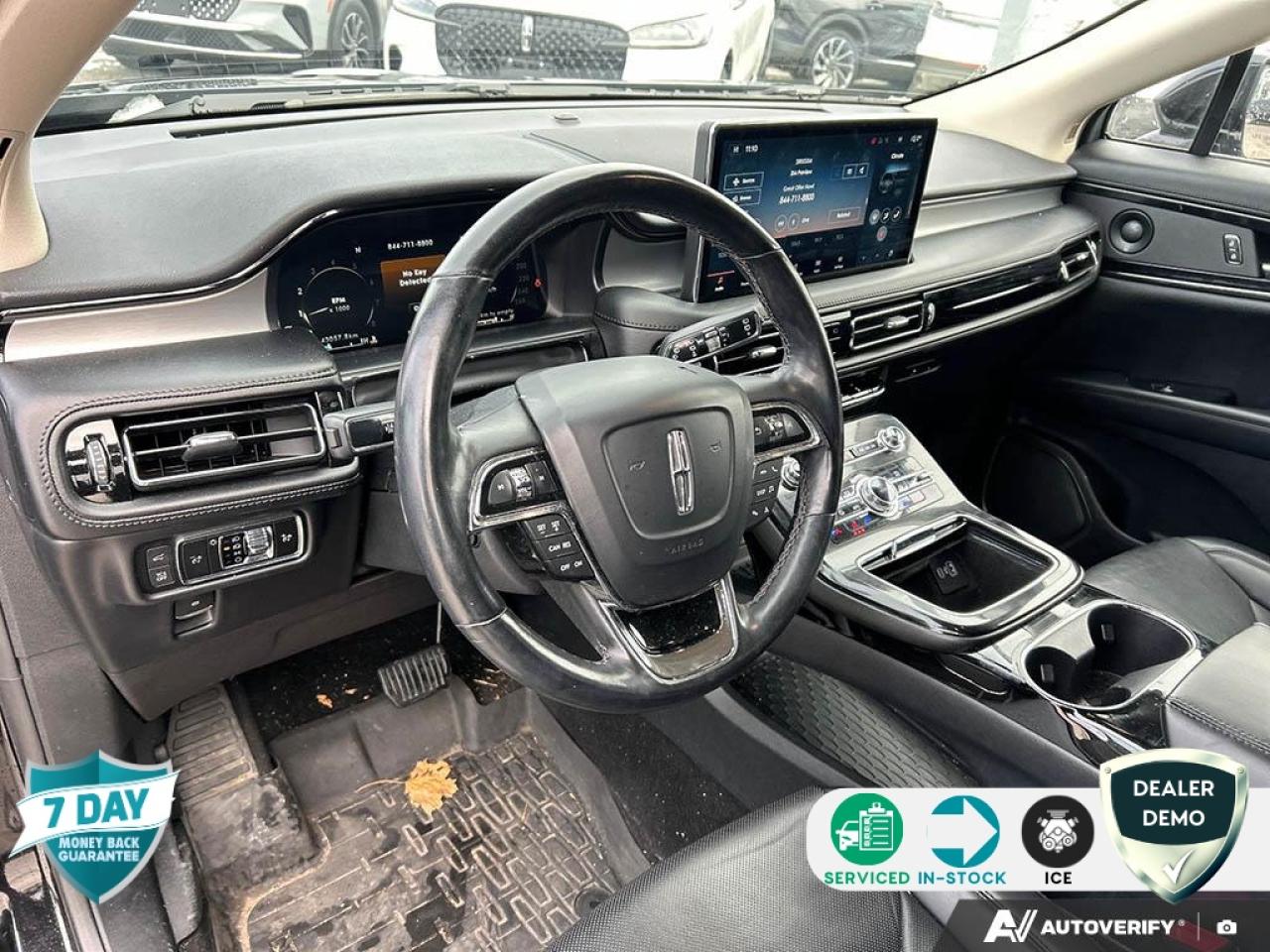 2023 Lincoln Nautilus Reserve Equipment Group 200A|INFINITE BLACK METALLIC|EBONY PERFORATED LEATHER SEATS|2.0L I4 ECO ENG|8-SPD AUTO|MONOCHROMATIC PKG|CARGO ACCESSORIES/MAT PKG|18 MINI SPARE WHEEL W/TIRE|LINEAR BRUSHED ALUM A Photo