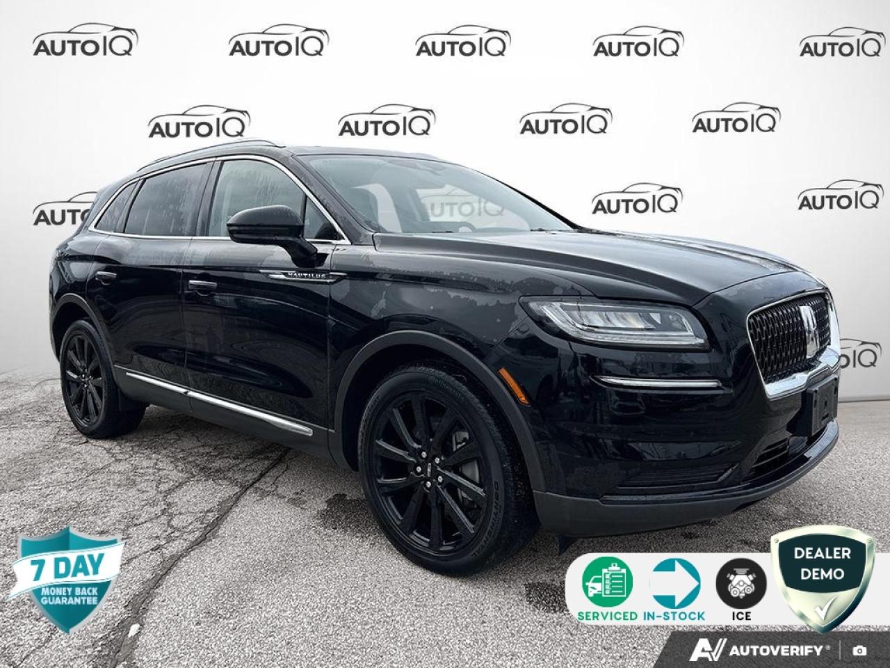 Used 2023 Lincoln Nautilus Reserve Equipment Group 200A|INFINITE BLACK METALLIC|EBONY PERFORATED LEATHER SEATS|2.0L I4 ECO ENG|8-SPD AUTO|MONOCHROMATIC PKG|CARGO ACCESSORIES/MAT PKG|18 MINI SPARE WHEEL W/TIRE|LINEAR BRUSHED ALUM A for sale in Oakville, ON