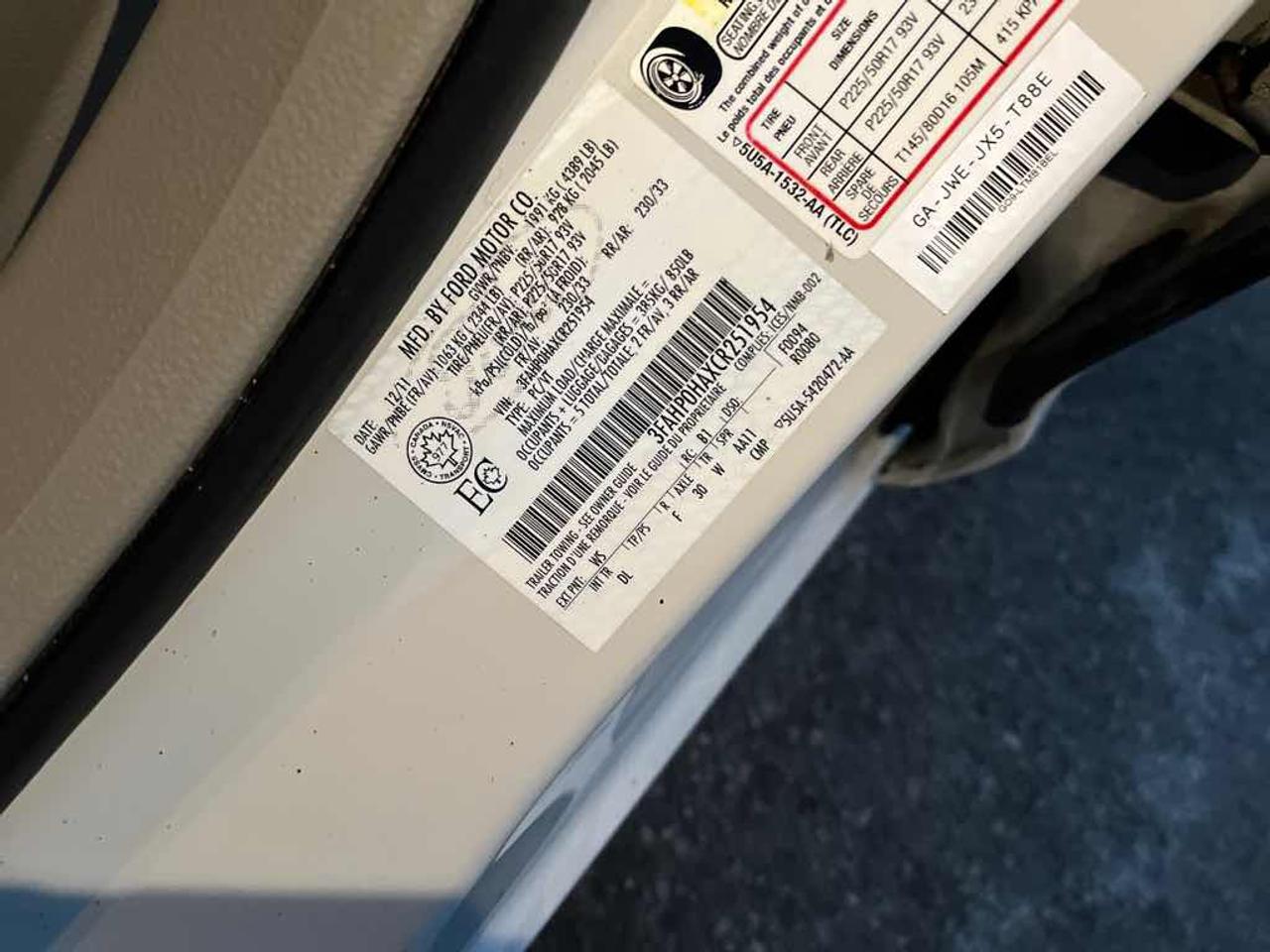 2012 Ford Fusion SE Photo